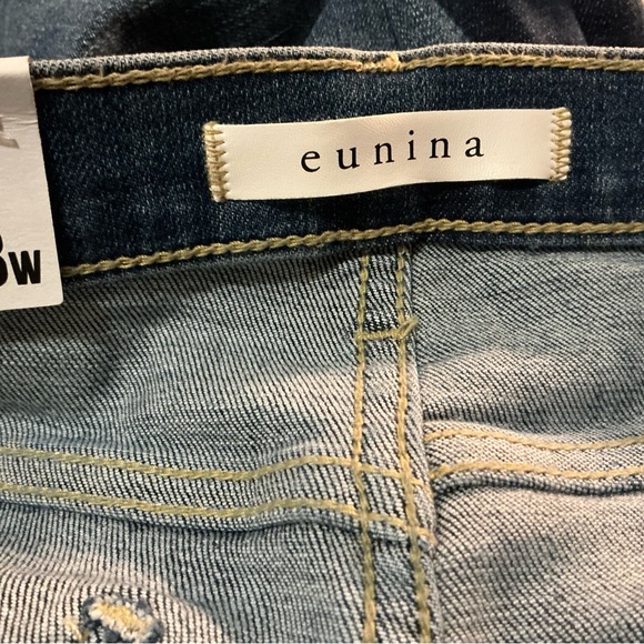 Eunina Zosia Wide Leg High Rise Two-Tone Jeans Size 28 NWT 90s Cowgirl Boho - Picture 11 of 13